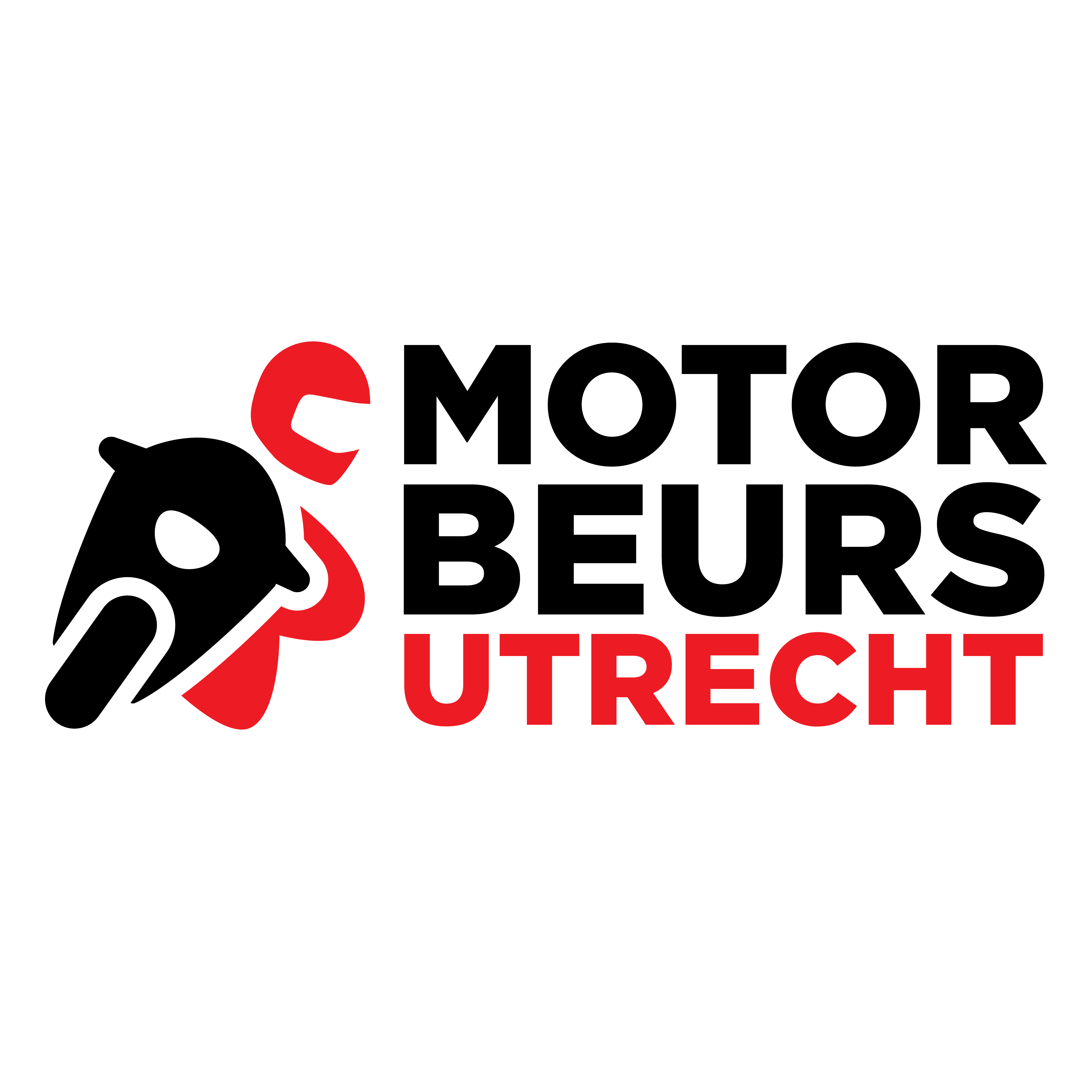 Logo MOTORbeurs Utrecht in zwart en rood