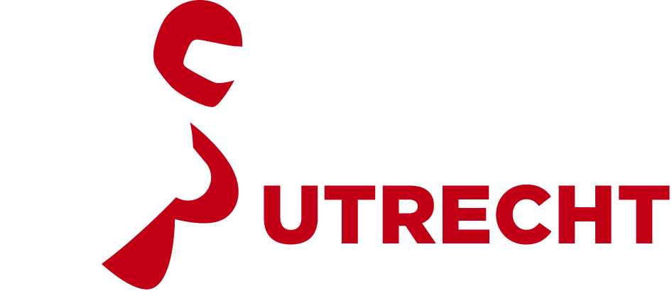 Logo MOTORbeurs Utrecht wit en rode tekst