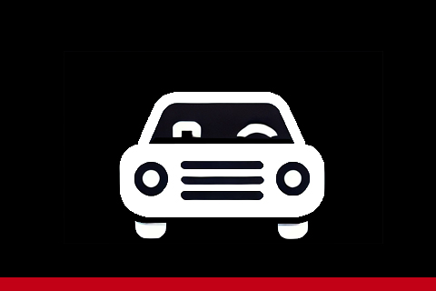 illustratie van een witte auto vooraanzicht