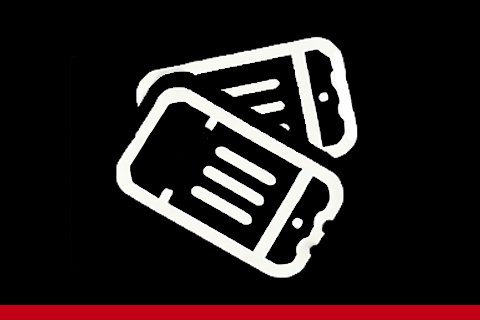 illustratie van tickets met witte lijnen