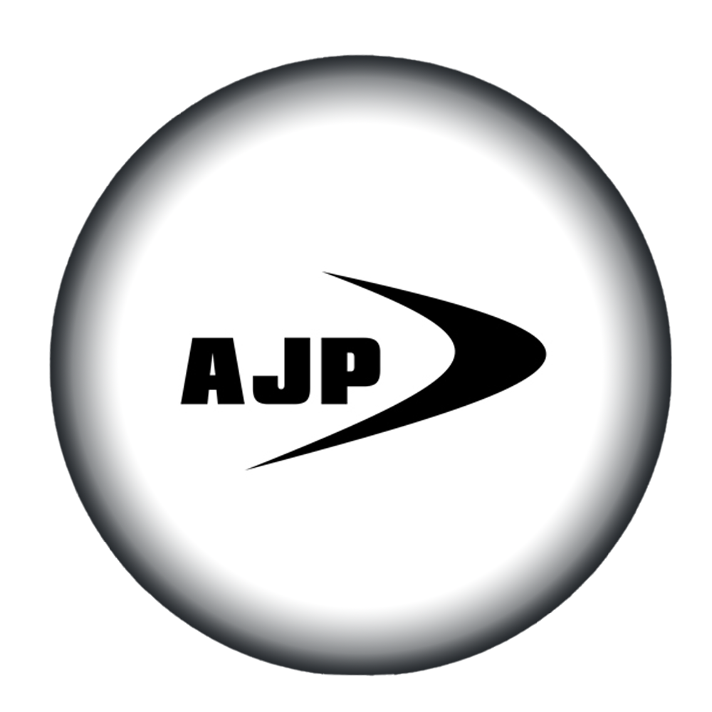 AJP logo in witte bol