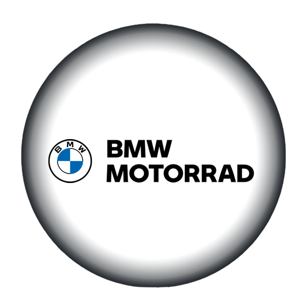 BMW Motorrad logo in witte bol