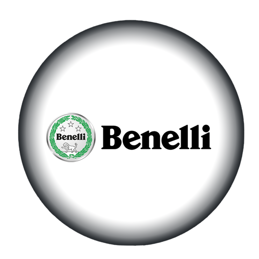 Benelli logo in witte bol