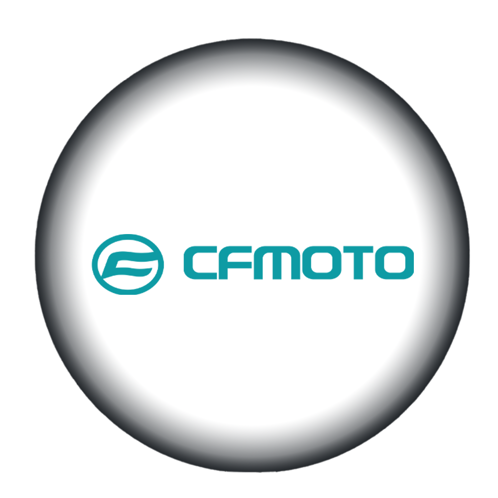 CFMoto logo in witte bol