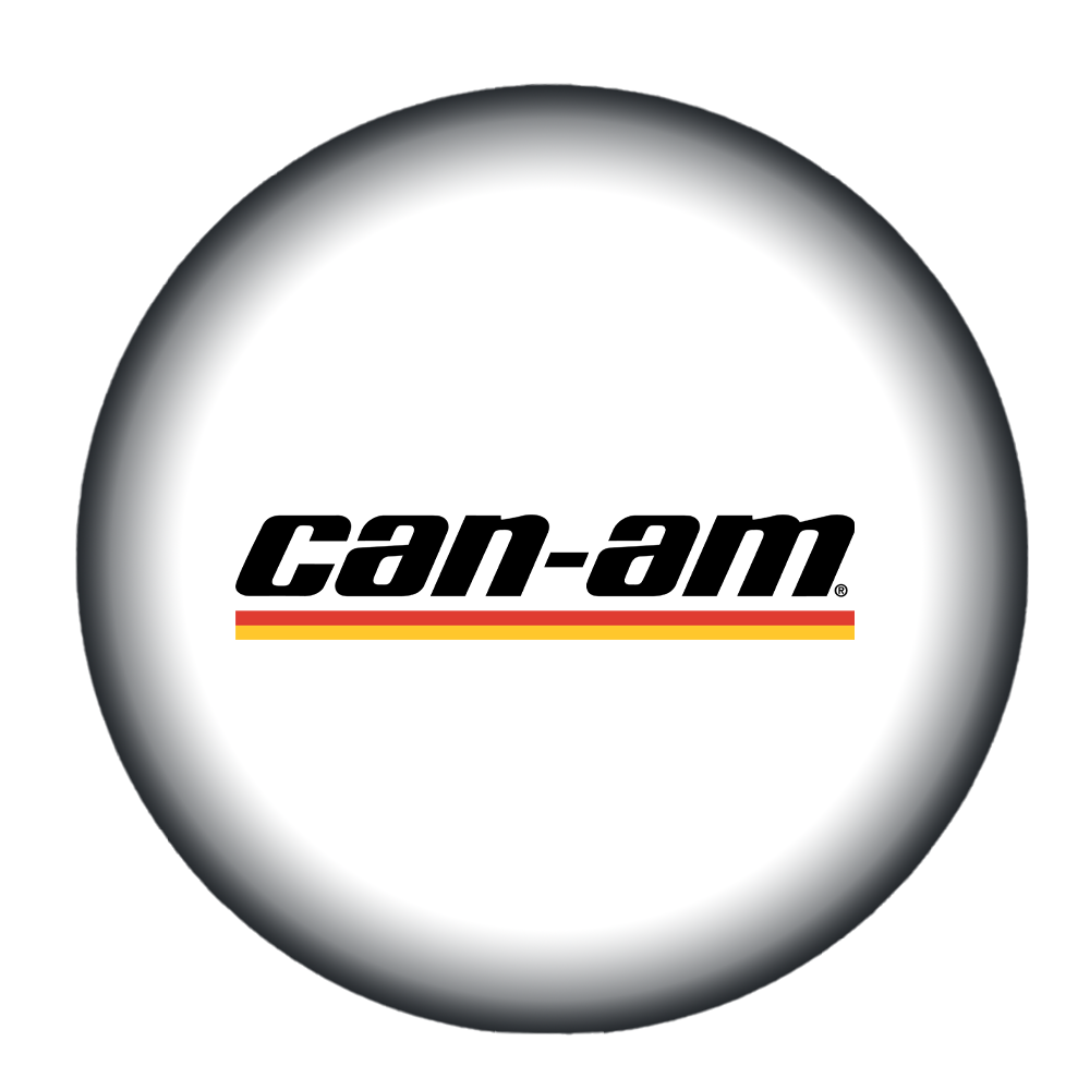 Can-Am logo in witte bol