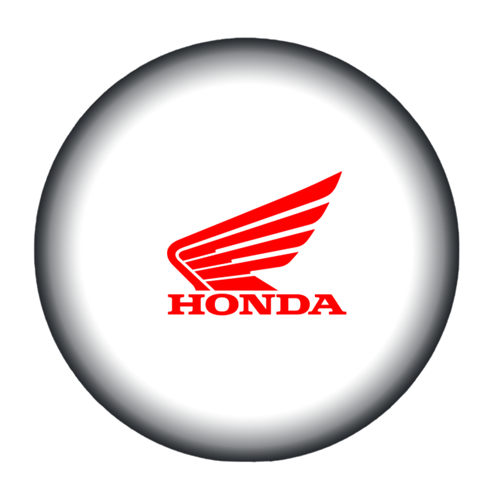 Honda logo in witte bol