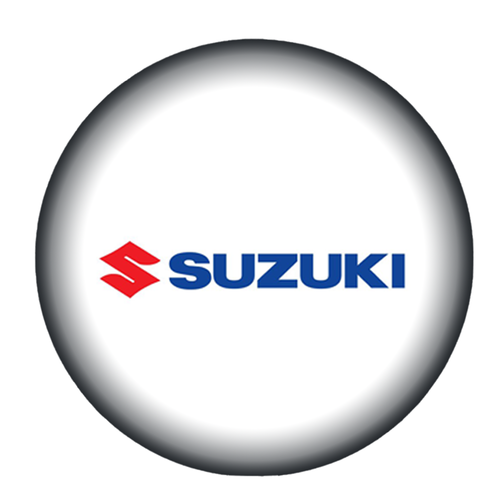 Suzuki logo in witte bol