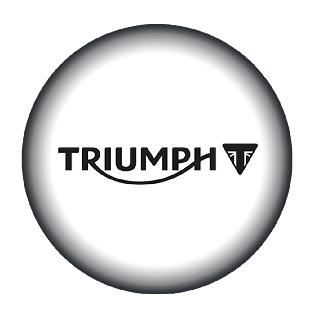 Triumph logo in witte bol