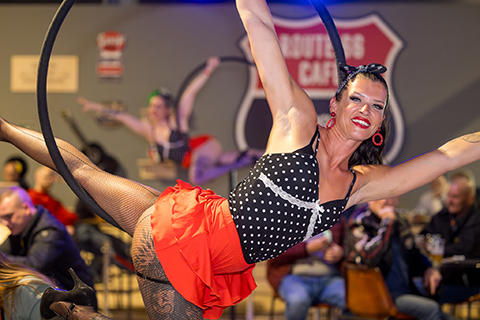 Paaldanseres in paal